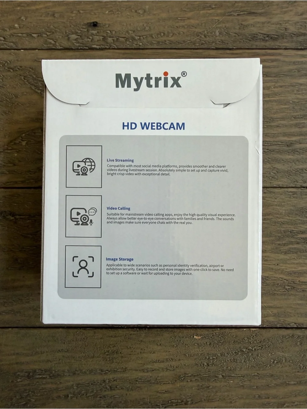 Mytrix FlexEye A Webcam Box - White & Blue